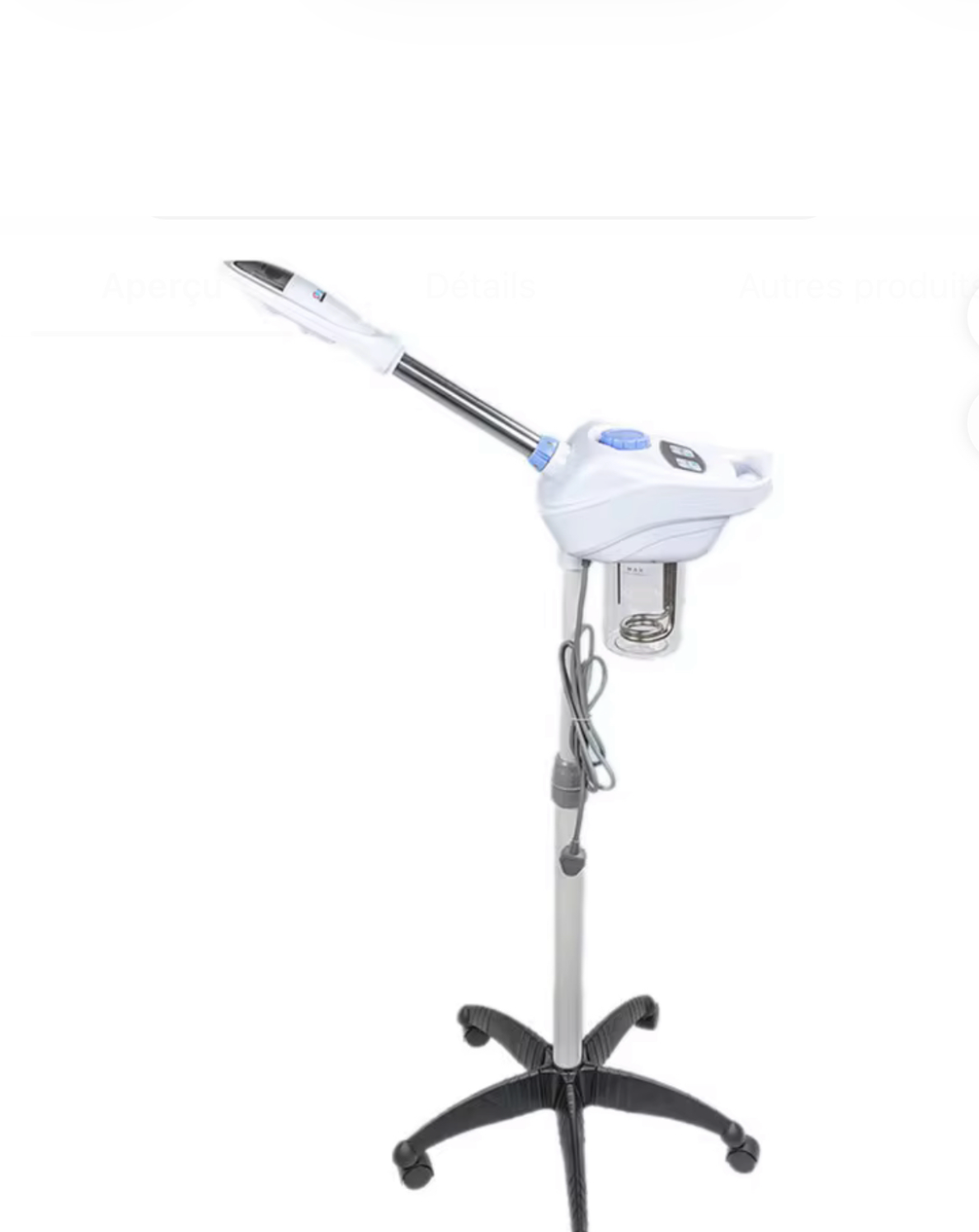 Vaporisateur de vapeur utilisé dans le salon de coiffure pour les soins