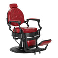 Fauteuil barbier noir/rouge