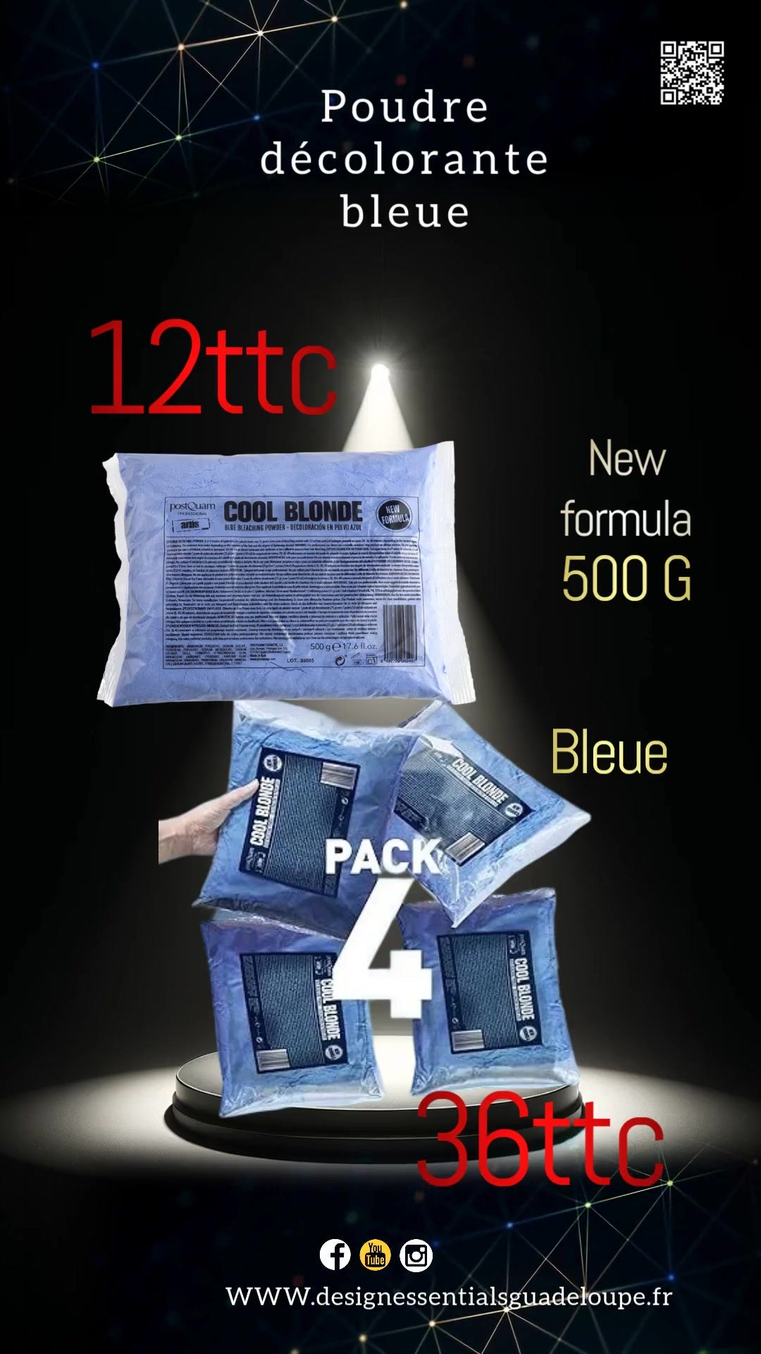 Pack poudre décolorante
